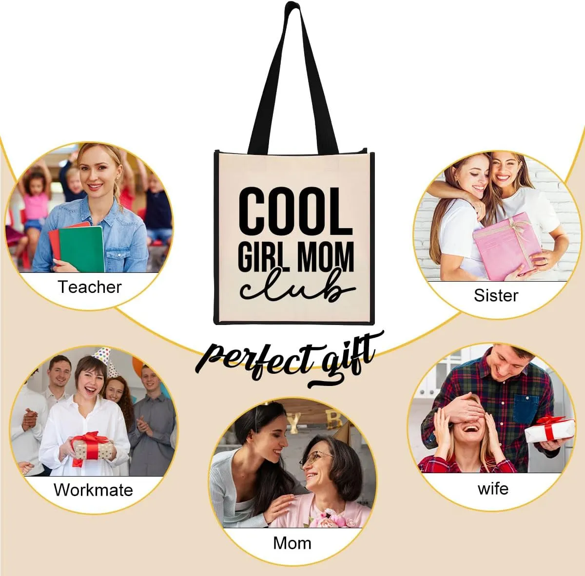 Grandma Mimi Gigi Granny Nana Memaw Nanny Mama Mum Mom Aunt Gifts Cool Canvas Tote Bag for Women