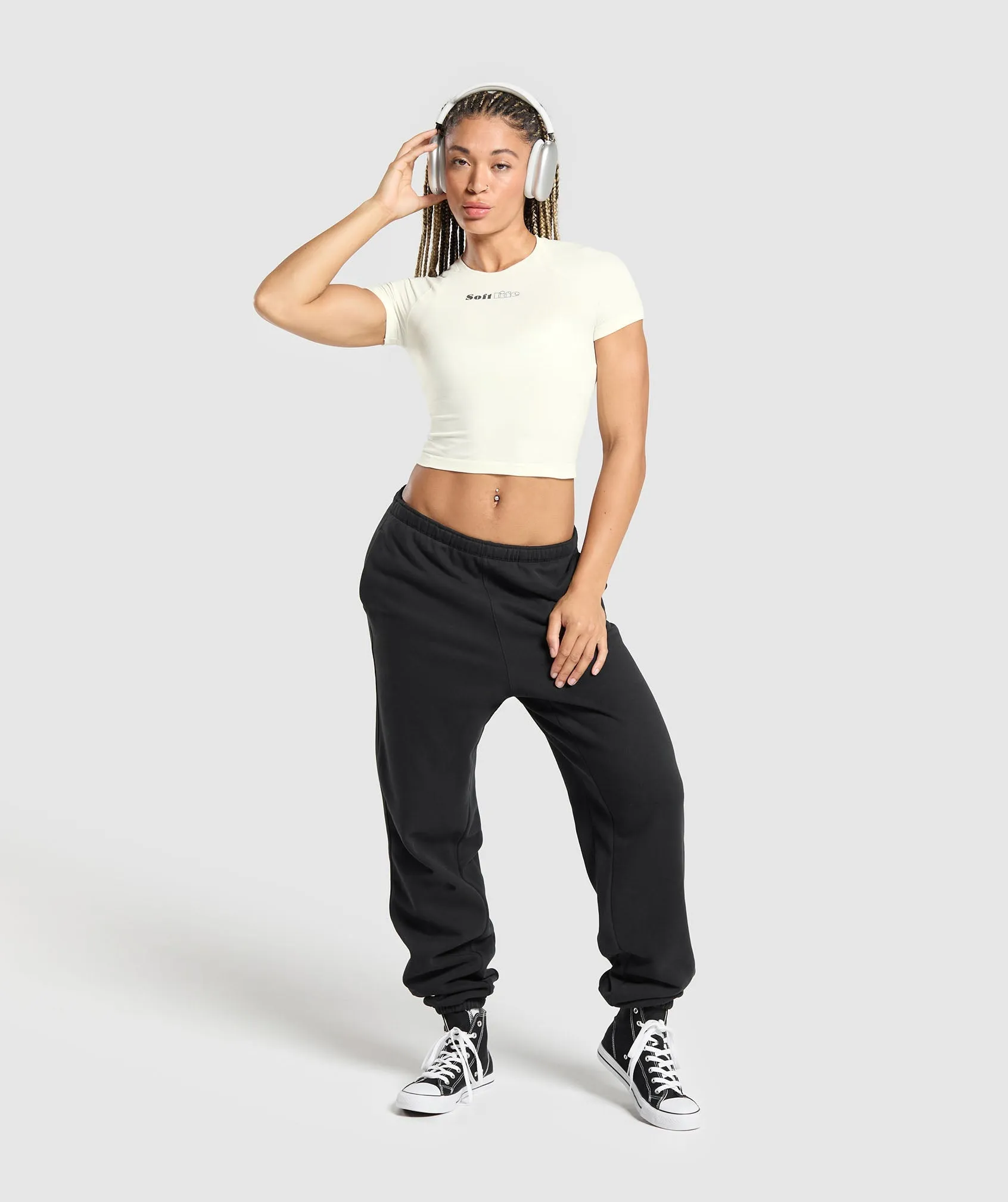 Gymshark Soft Life Baby Tee - Soft White