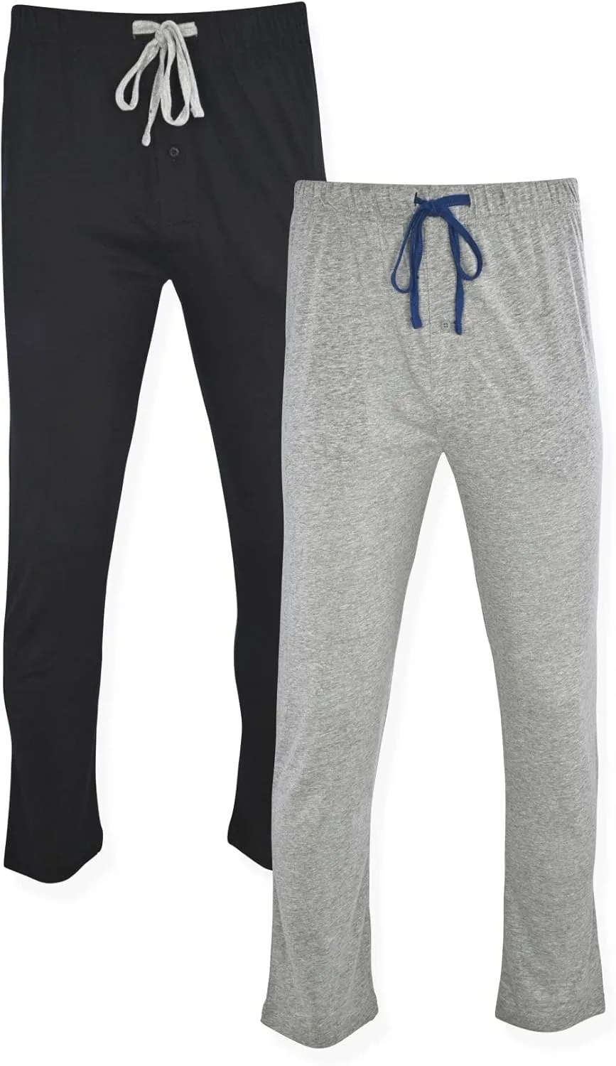 Hanes Men's Solid Knit Sleep Pant with Pockets and Drawstring