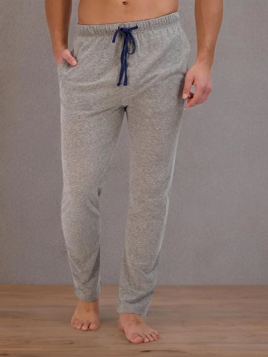 Hanes Men's Solid Knit Sleep Pant with Pockets and Drawstring
