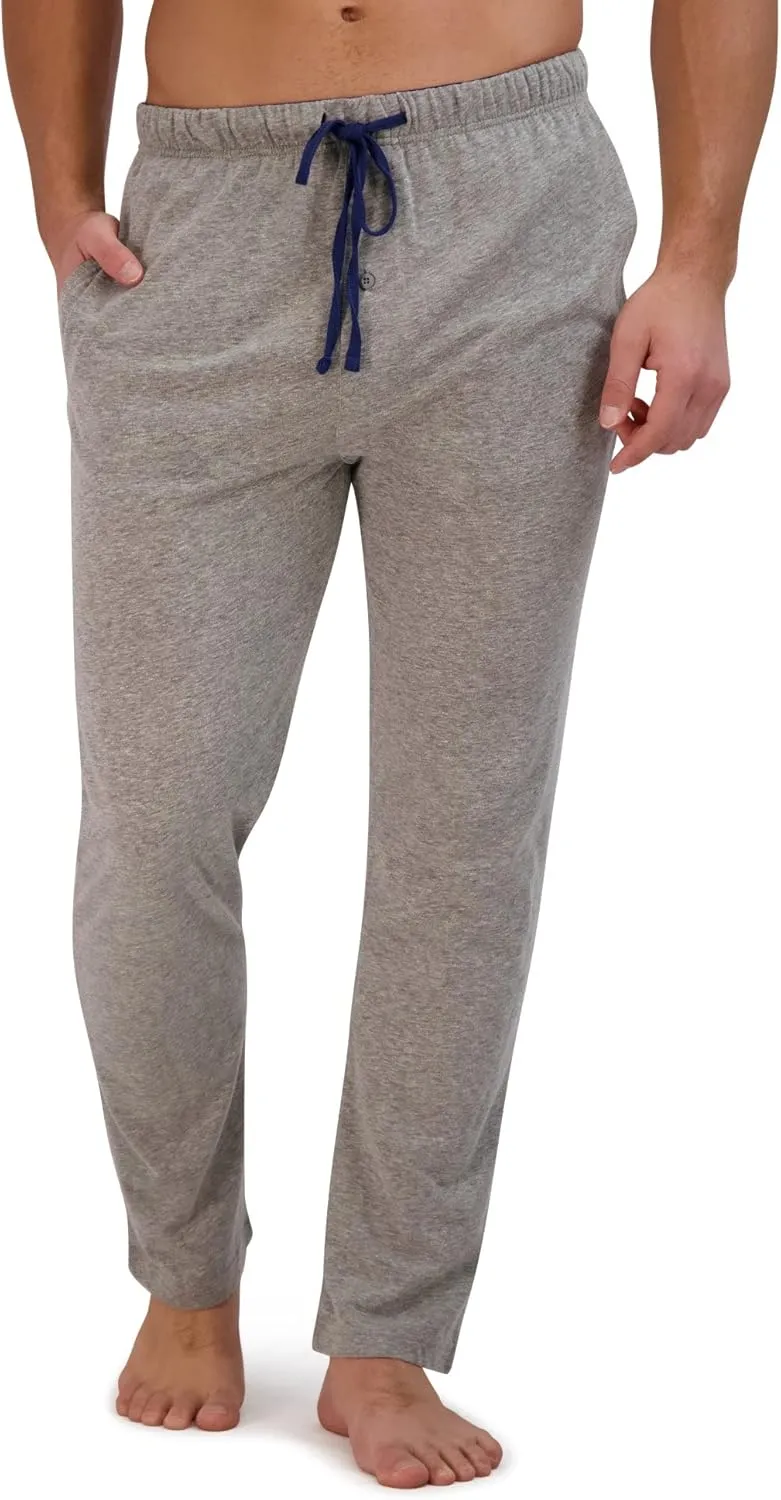 Hanes Men's Solid Knit Sleep Pant with Pockets and Drawstring
