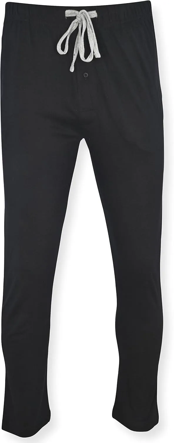 Hanes Men's Solid Knit Sleep Pant with Pockets and Drawstring