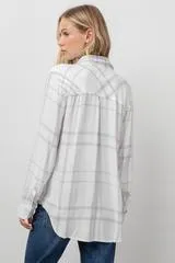 Hunter Flannel-White Fog