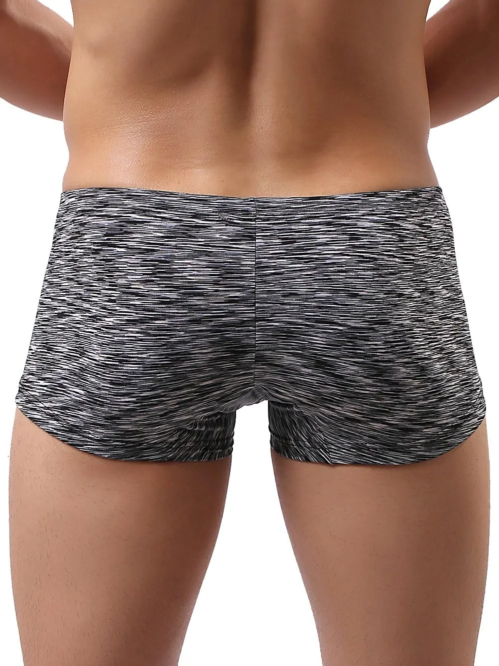 IKINGSKY Men's Stretch Boxer Briefs Underwear Sexy Low Rise Men Pouch Boxer Shorts