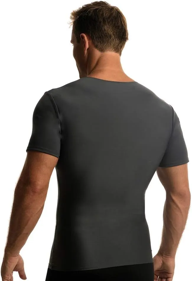 Insta Slim 3 Pack V-Neck, Look Up to 5 Inches Slimmer Instantly, Black