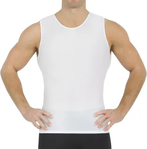Insta Slim - Made in USA - Mens Compression Sleeveless Crew-Neck Slimming Shapewear Body Shaper with Tummy Control