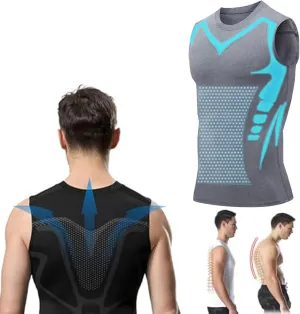 Jeeeun Version Ionic Shaping Sleeveless Shirt, MENIONIC Tourmaline Posture Corrector Vest