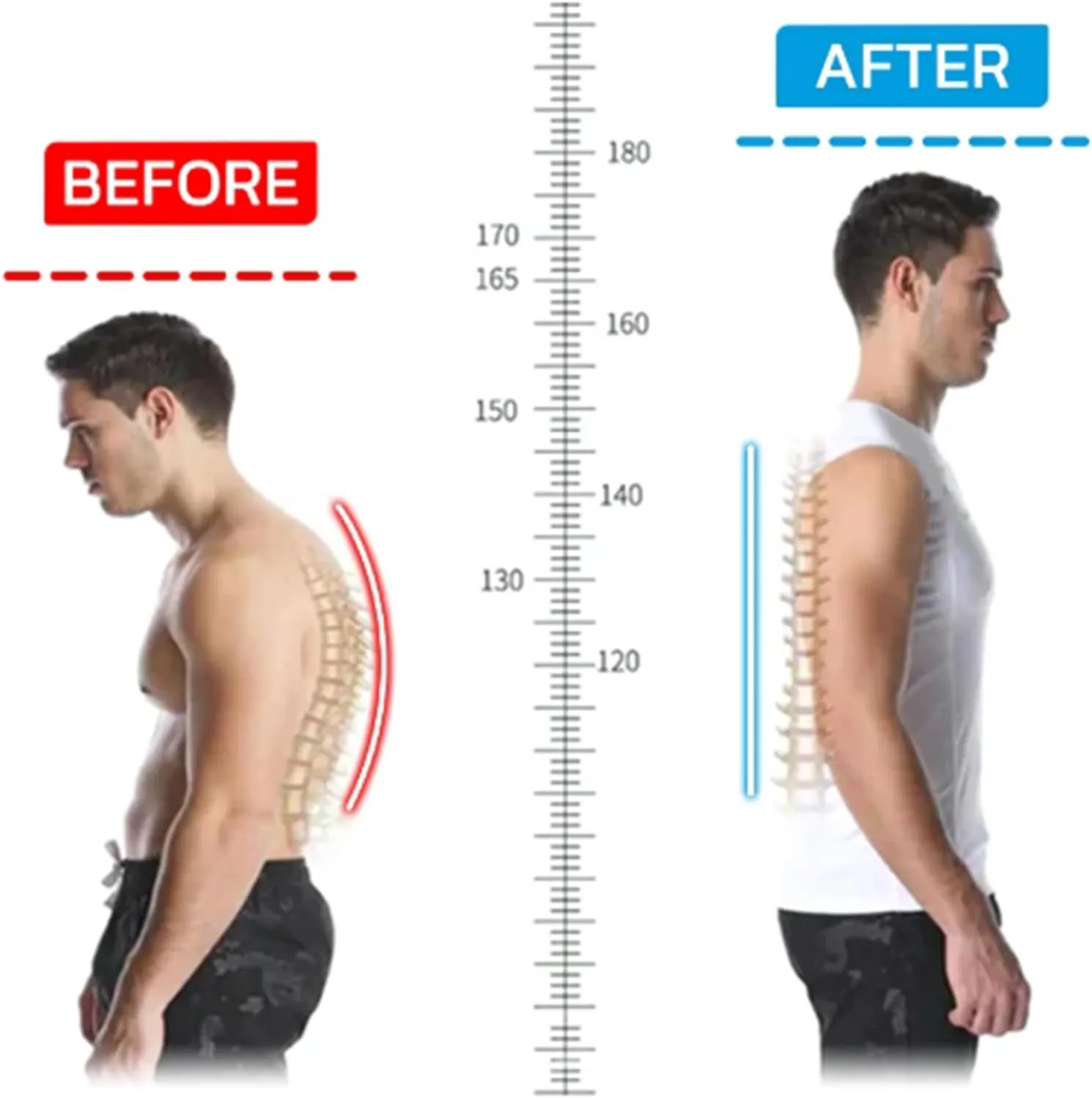 Jeeeun Version Ionic Shaping Sleeveless Shirt, MENIONIC Tourmaline Posture Corrector Vest