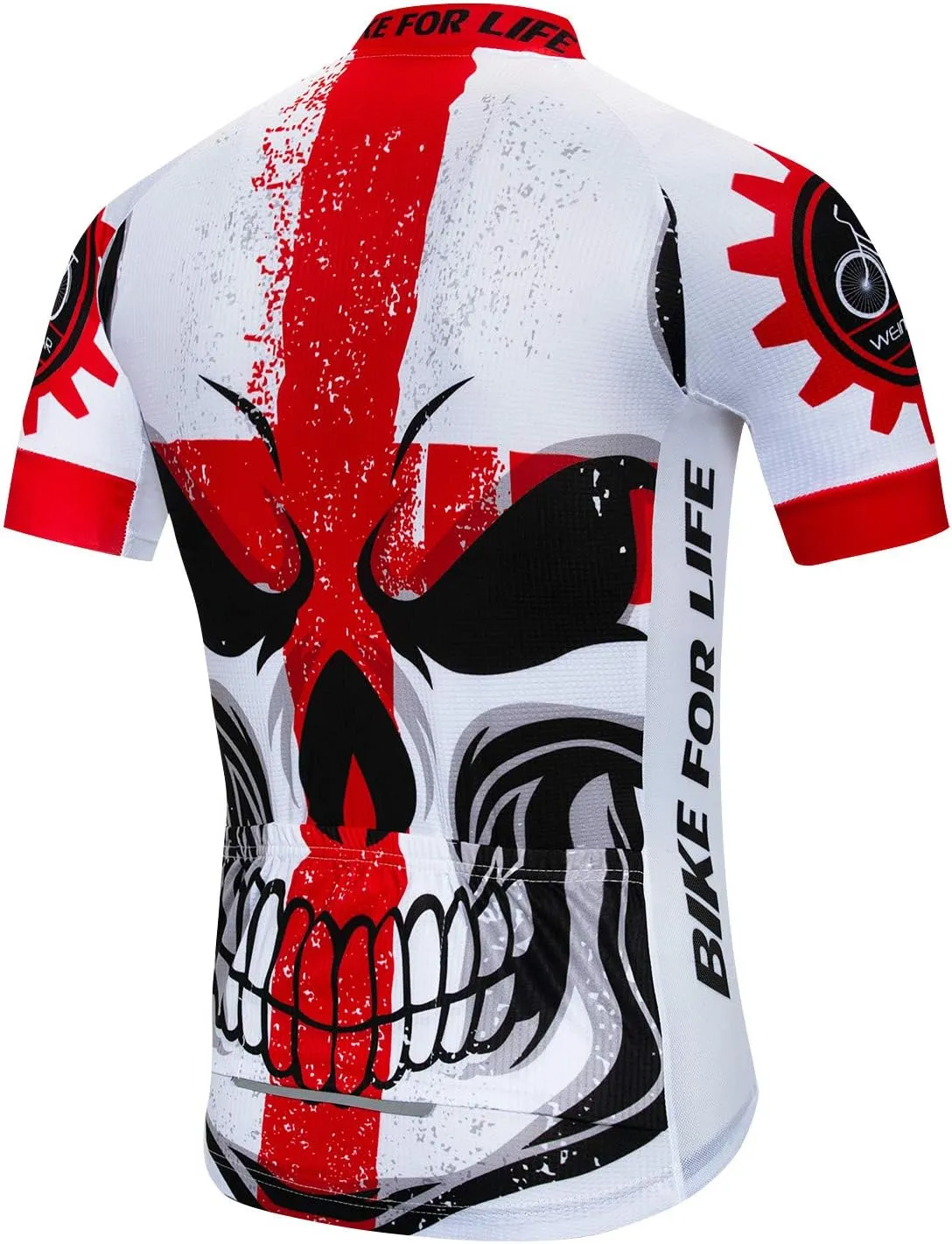 JPOJPO Men Cycling Jersey Bike Short Sleeve Summer Bicycle Full Zipper Clothing Shirt Tops Quick-Dry S-3XL