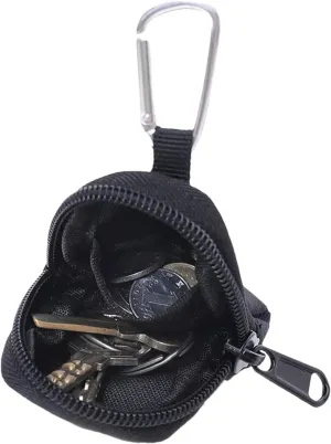 Key Wallet, Small Purse,Small Key Purse | Oxford Cloth Headphone Organizer, Coin Storage Bag, Waterproof, Change Bag, Belt Bag PA, Black/White, Consulte la descripcin, See description, Black/White