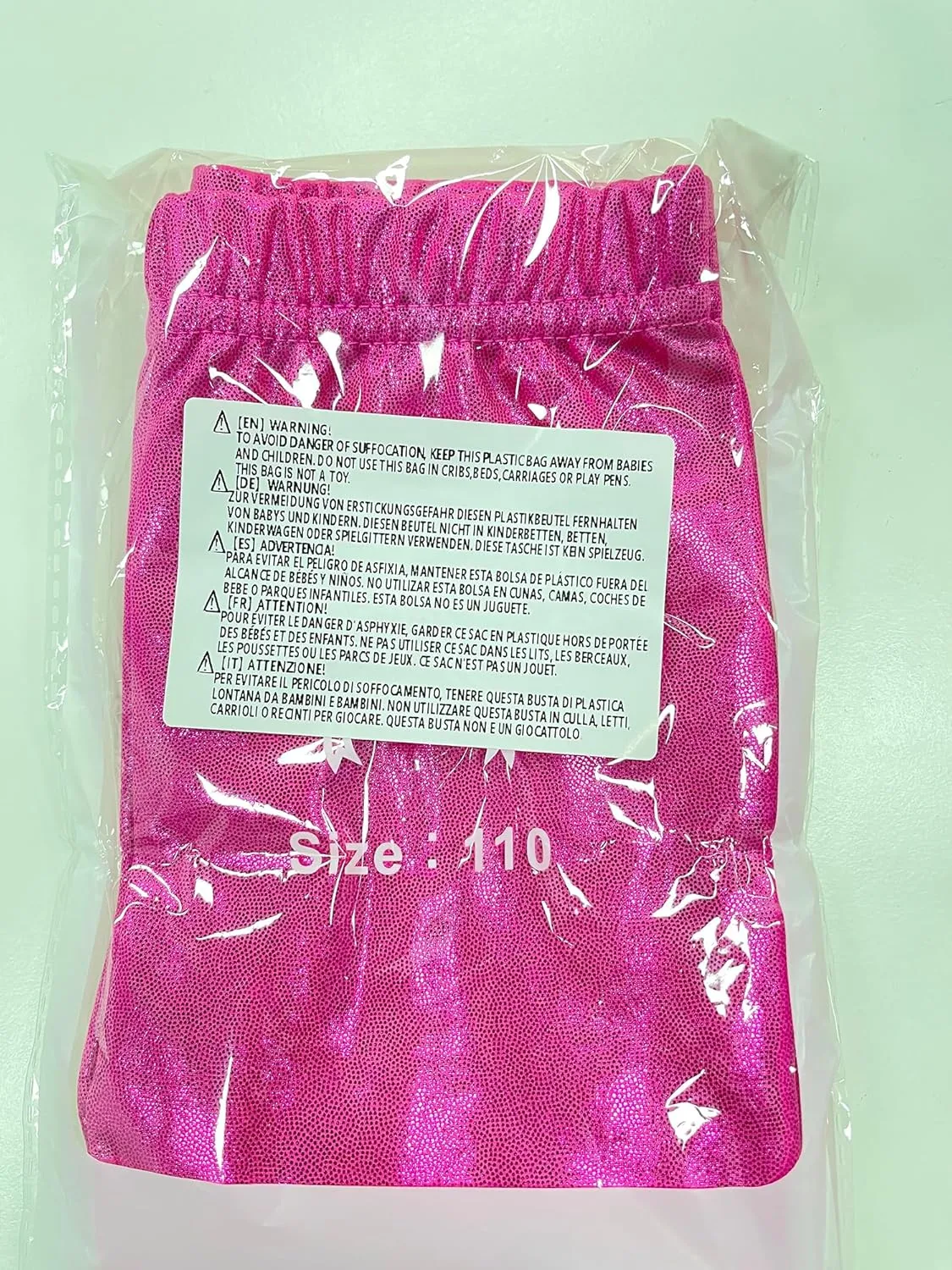 Kids Girls Dance Pants Gymnastic Shiny Metallic Dance Leggings Skinny for Performances Costume