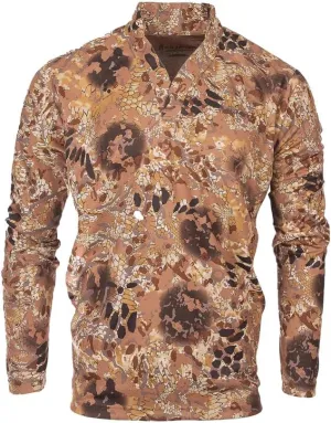 Kryptek Dallol LS Rugby Shirt for Men - Advanced Cool Touch Tech, Moisture Wicking, Quick Dry, UPF Protection, Flyway - Small