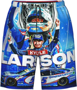 Kyle-Larson-Car-5 Men's Swim Trunks Board Shorts Outdoor Beach Surfing
