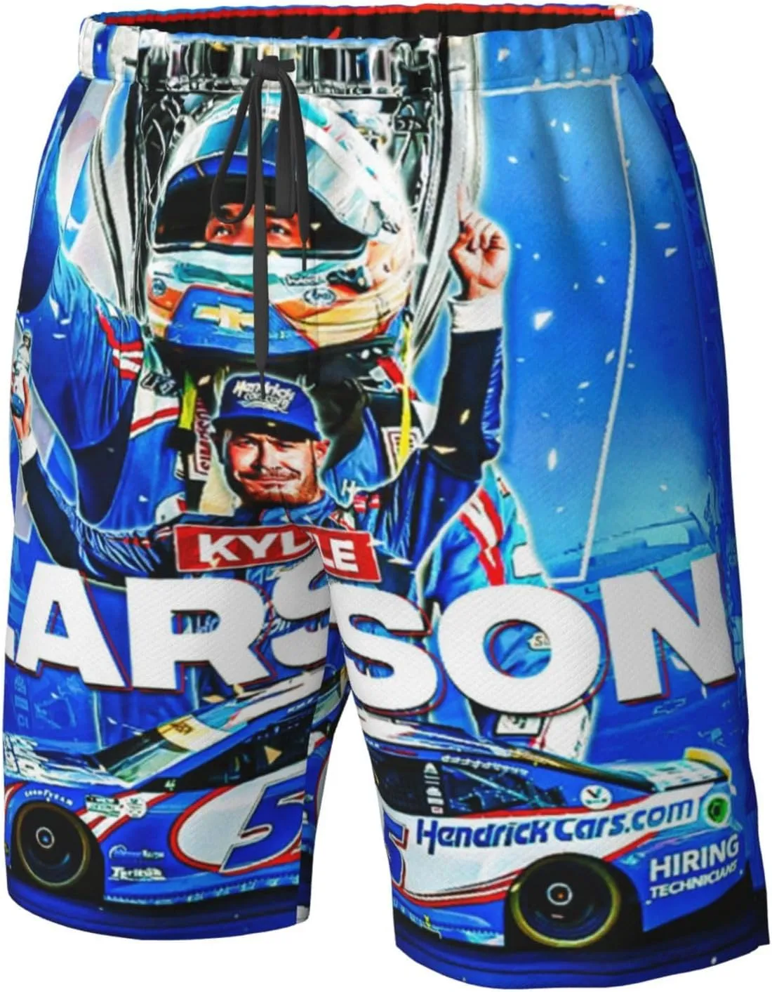 Kyle-Larson-Car-5 Men's Swim Trunks Board Shorts Outdoor Beach Surfing