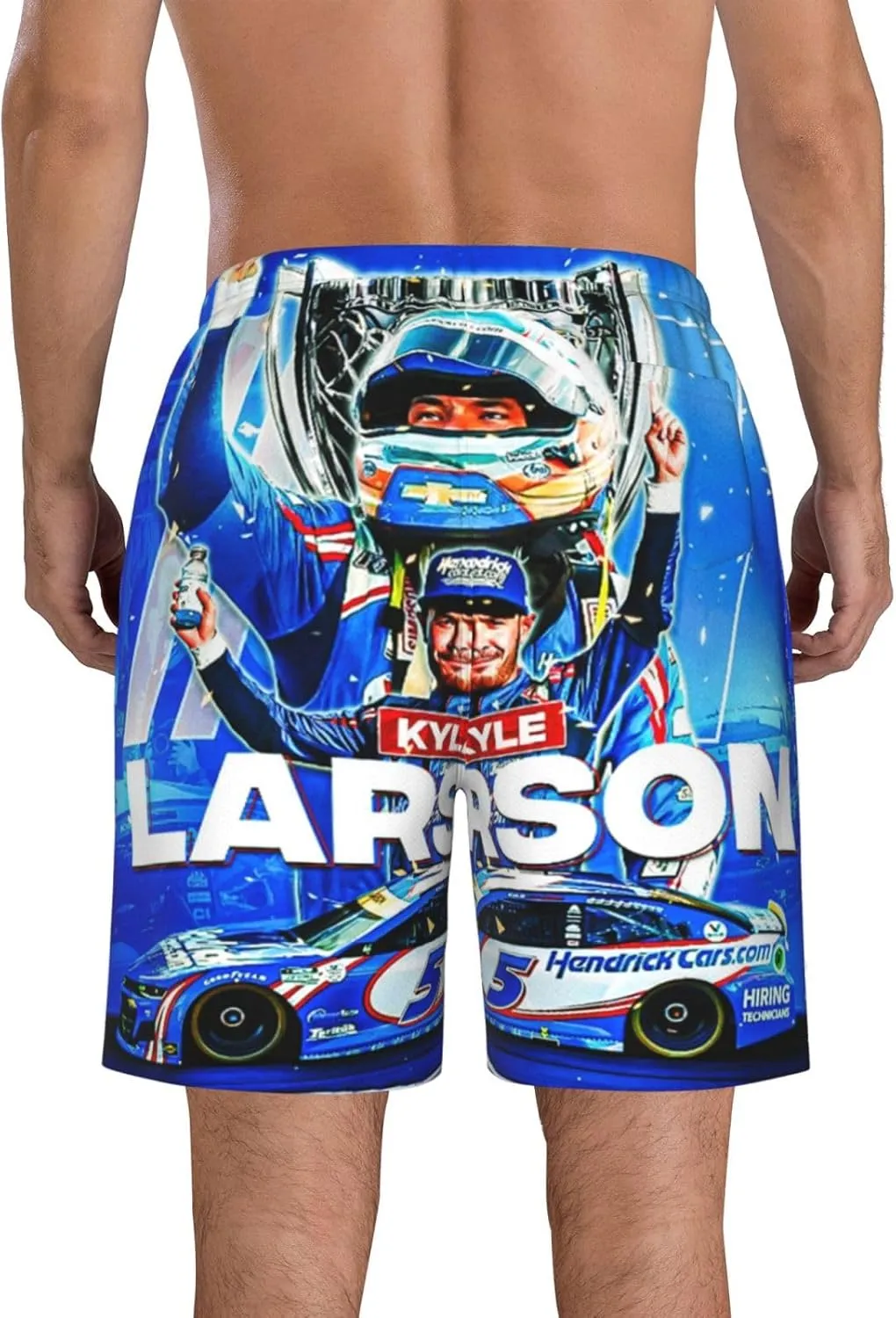 Kyle-Larson-Car-5 Men's Swim Trunks Board Shorts Outdoor Beach Surfing
