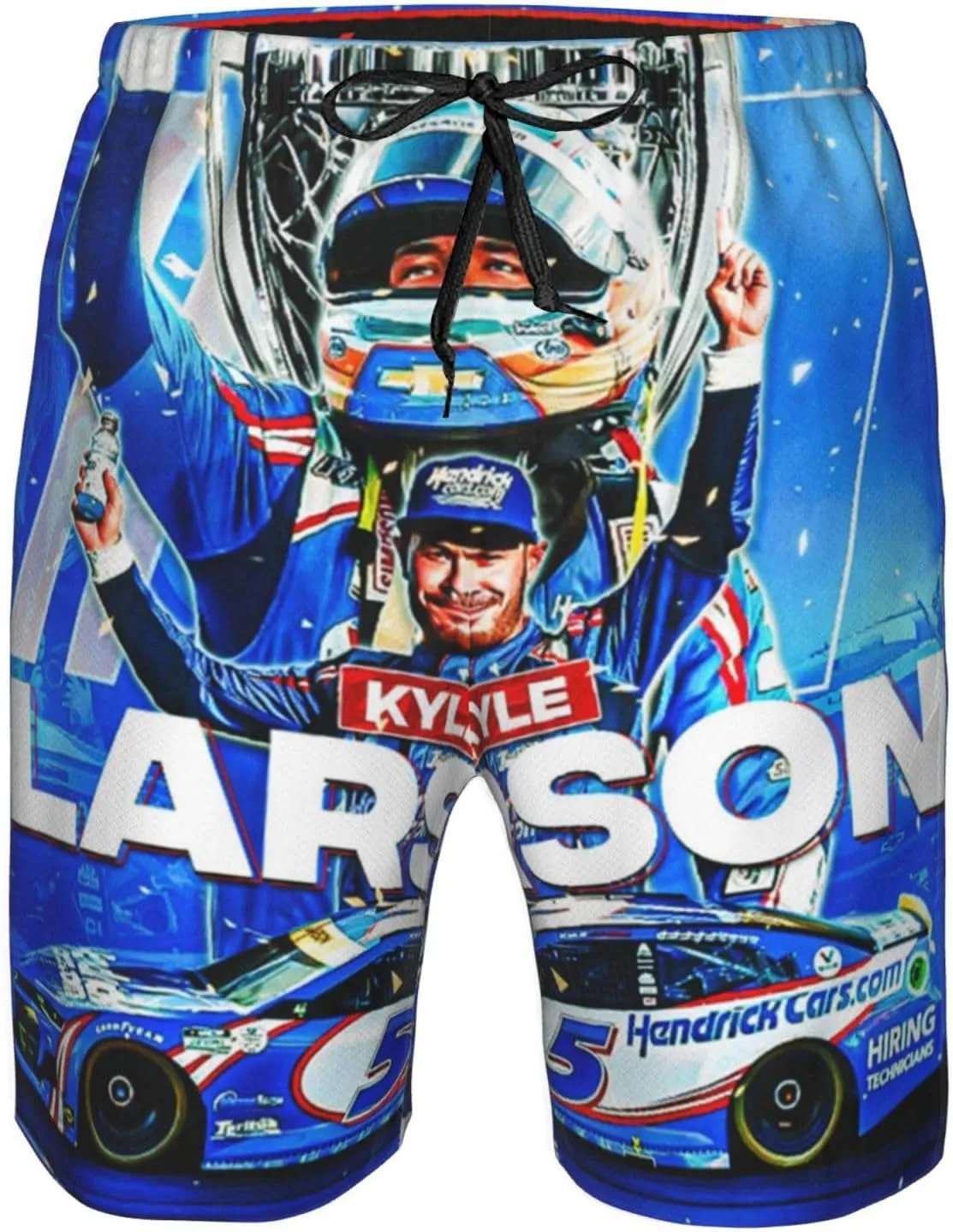 Kyle-Larson-Car-5 Men's Swim Trunks Board Shorts Outdoor Beach Surfing