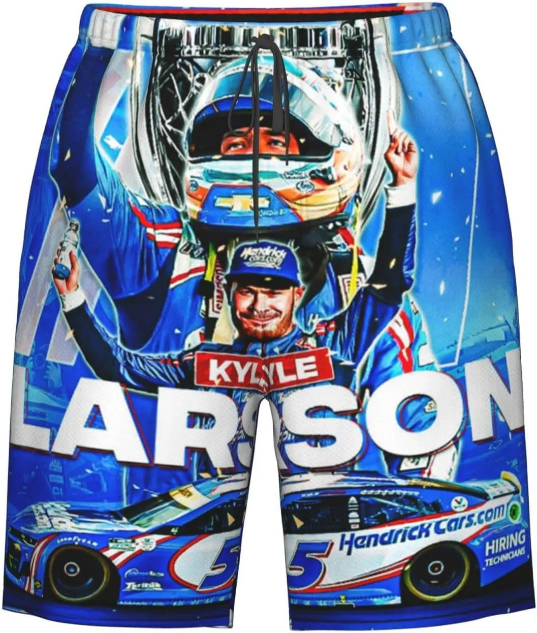 Kyle-Larson-Car-5 Men's Swim Trunks Board Shorts Outdoor Beach Surfing