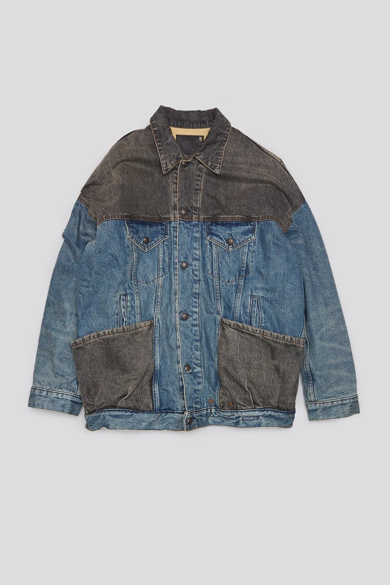 LACEY TRUCKER JACKET - DAWSON INDIGO COLOR BLOCK