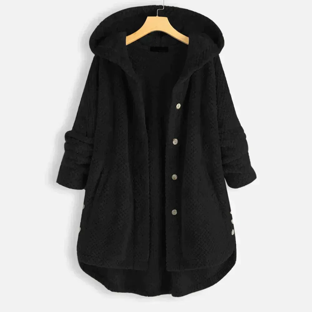 Larissa | The comfortable fleece-lined hooded jacket