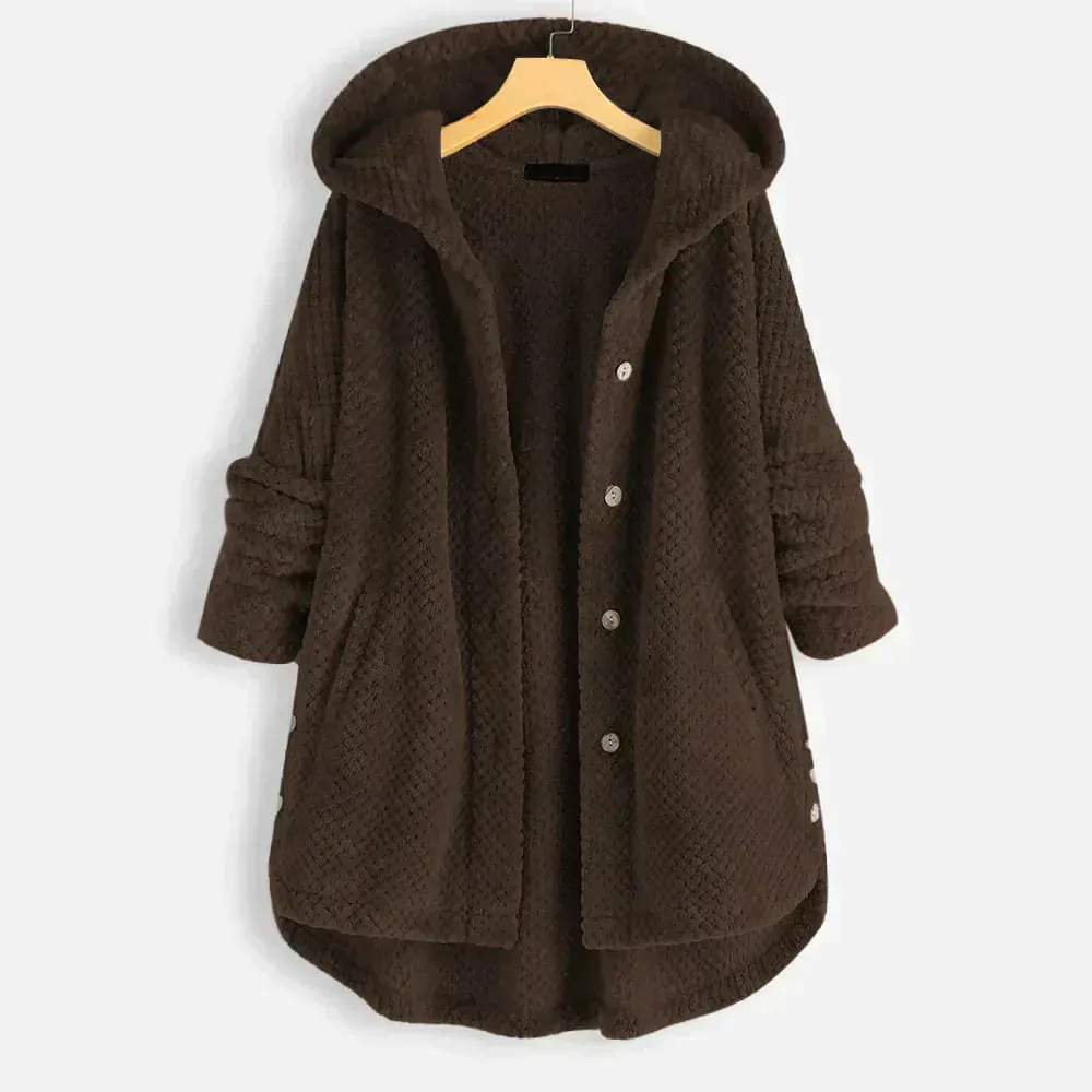 Larissa | The comfortable fleece-lined hooded jacket