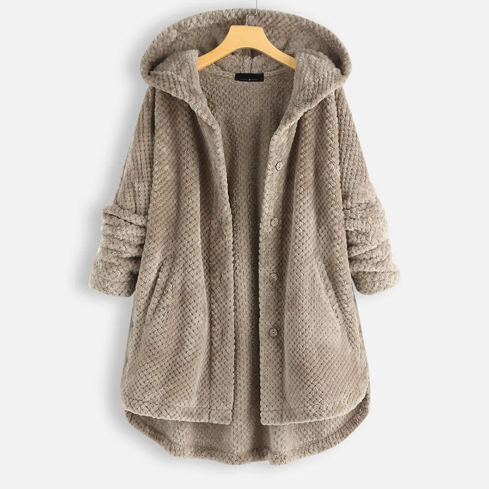 Larissa | The comfortable fleece-lined hooded jacket