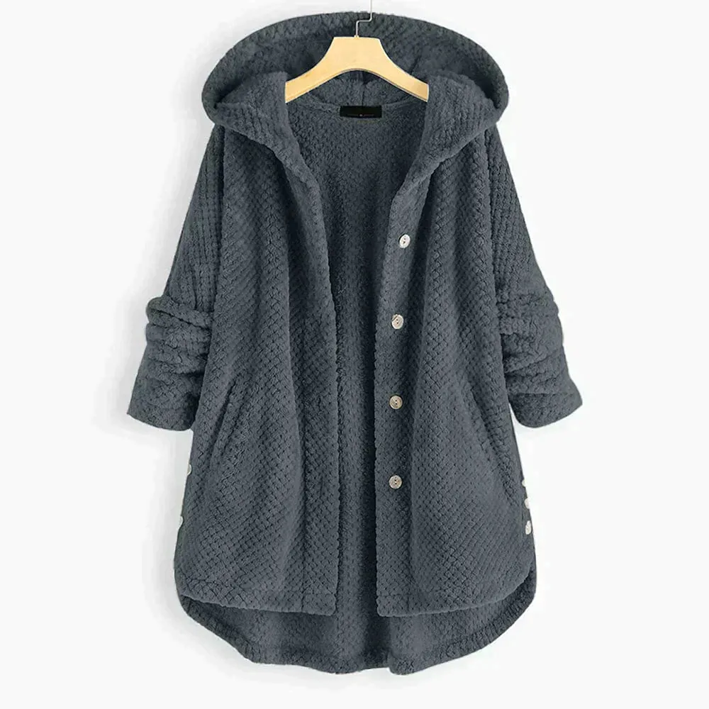 Larissa | The comfortable fleece-lined hooded jacket