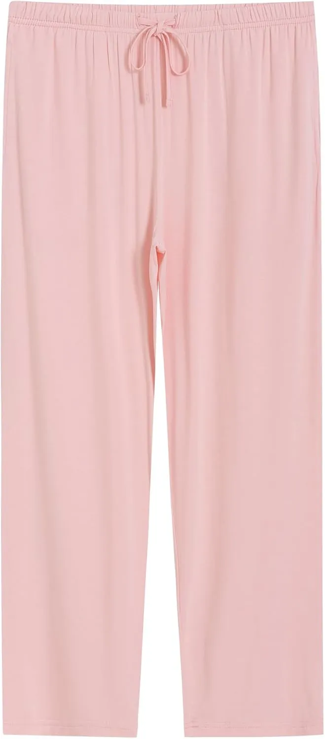 Latuza Women's Petite Viscose Button Up Pajamas Set Petite Size Long Sleeve PJs