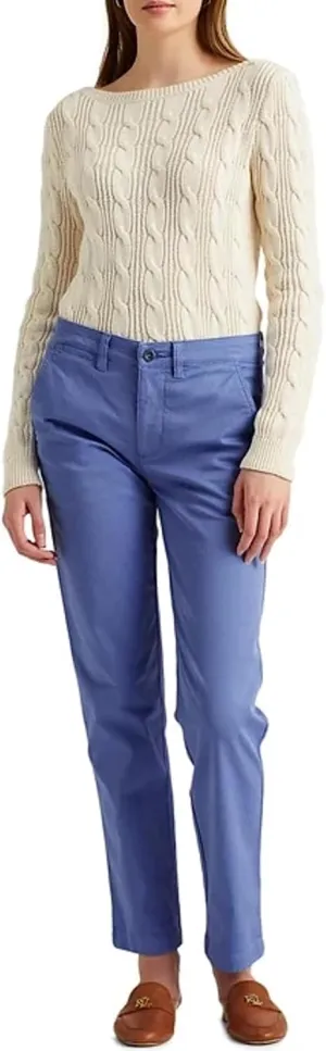 Lauren Ralph Lauren Slim Fit Stretch Chino Pants, 4 Blue