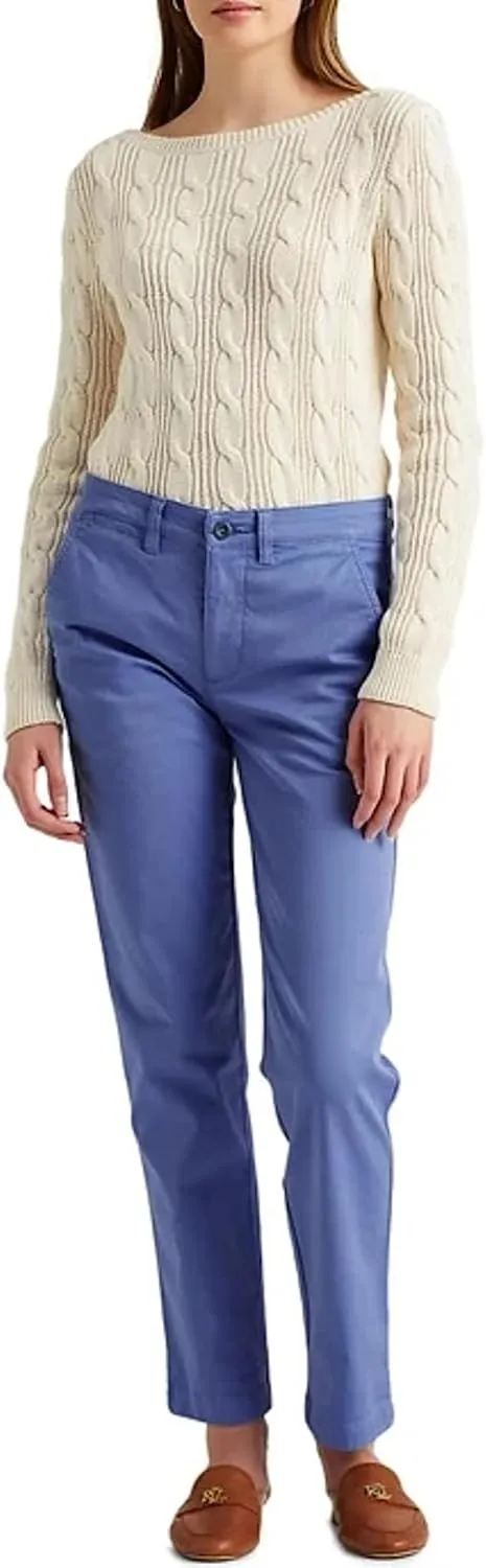Lauren Ralph Lauren Slim Fit Stretch Chino Pants, 4 Blue