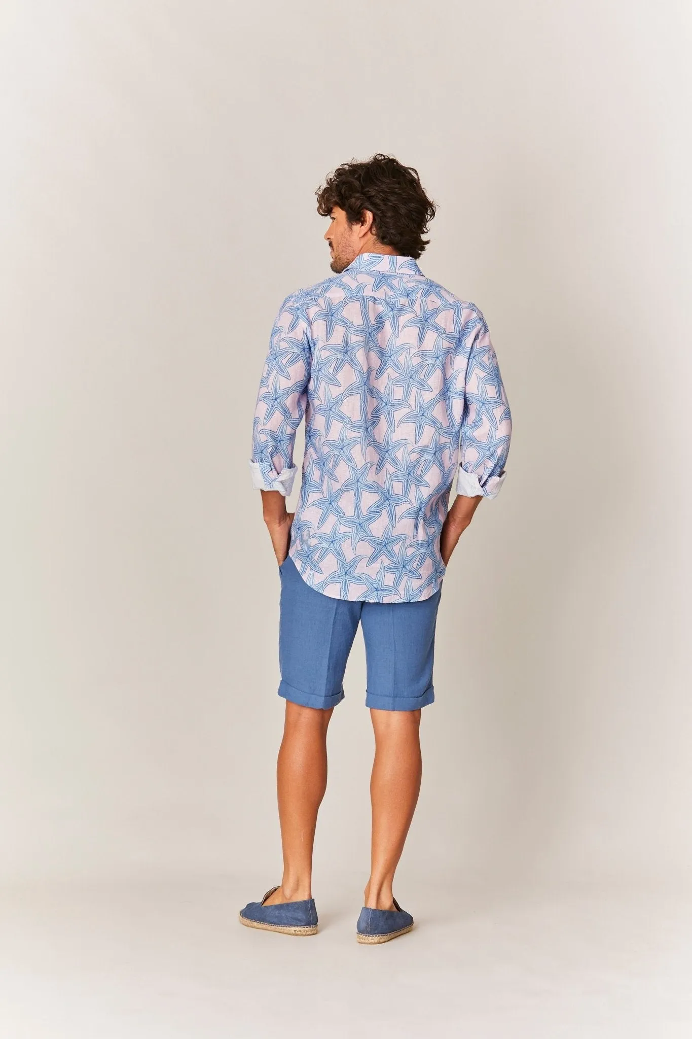 linen shirt stella pink