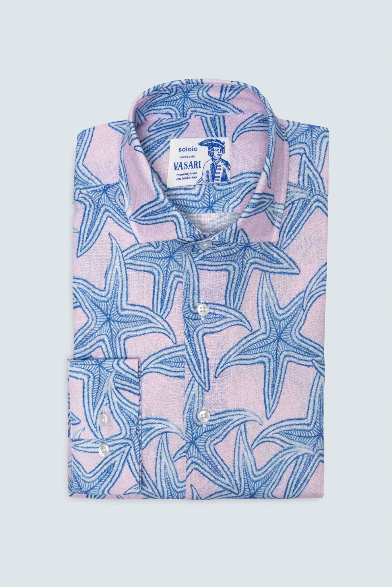 linen shirt stella pink