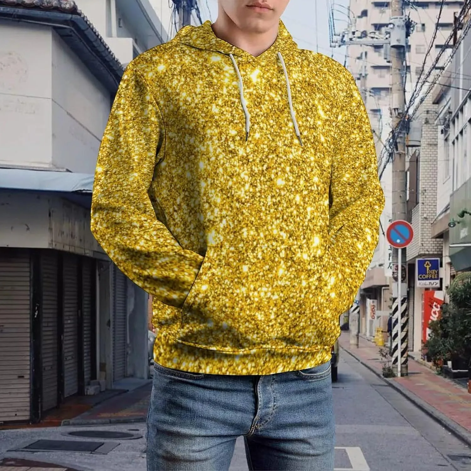 Long Sleeve Fashion Hoodie Pullover Sweatshirt Oversized Pockets Sweatshirts