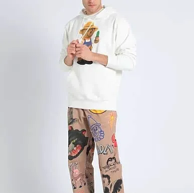 Market Botanical Bear sweatshirt, white
