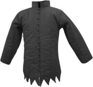Medieval Gambeson Coat - Thick Padded Cotton Aketon Armor with Medium, Full Sleeves | SCA, LARP, Winter Costume.