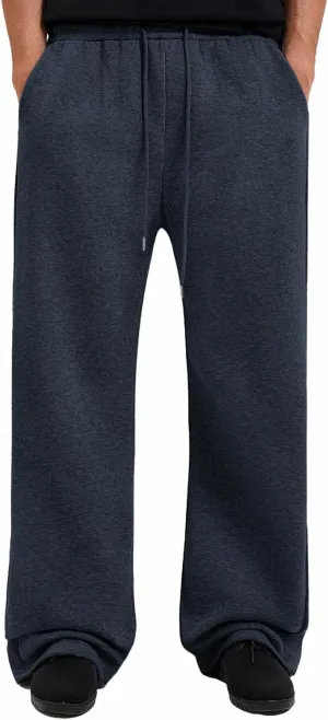 Men's Baggy Sweatpants Wide Leg Lounge Sweat Pants with Pockets