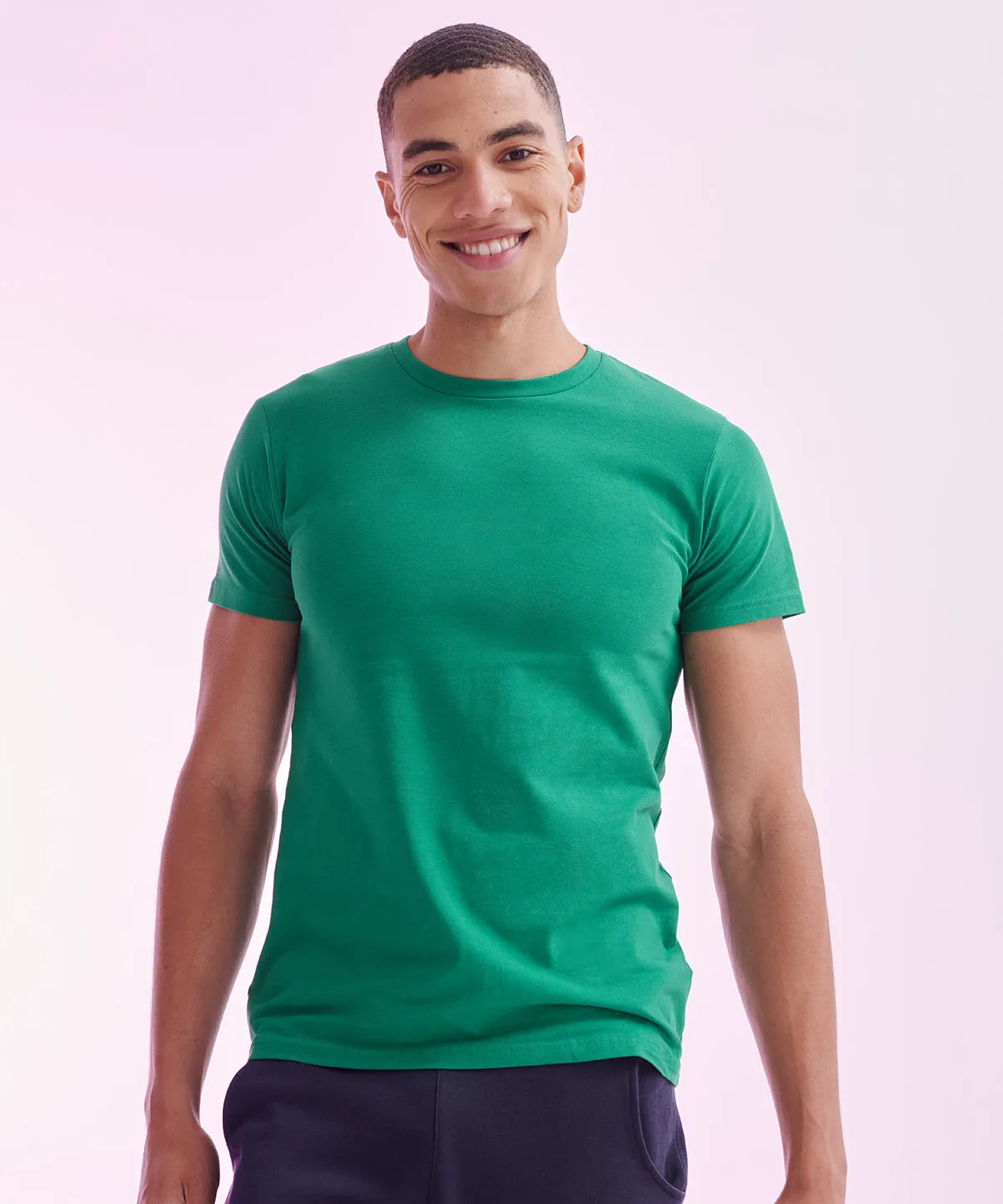Mens feel good stretch t-shirt | Heather Charcoal
