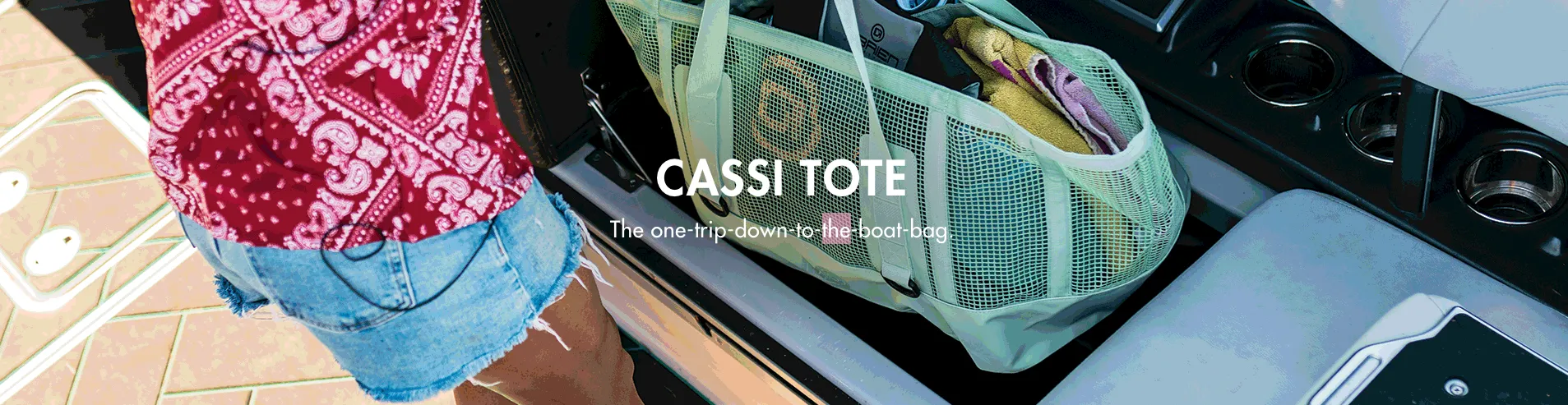 Mission Cassi Gear Tote BLK Waterproof Boat Bags | In Stock