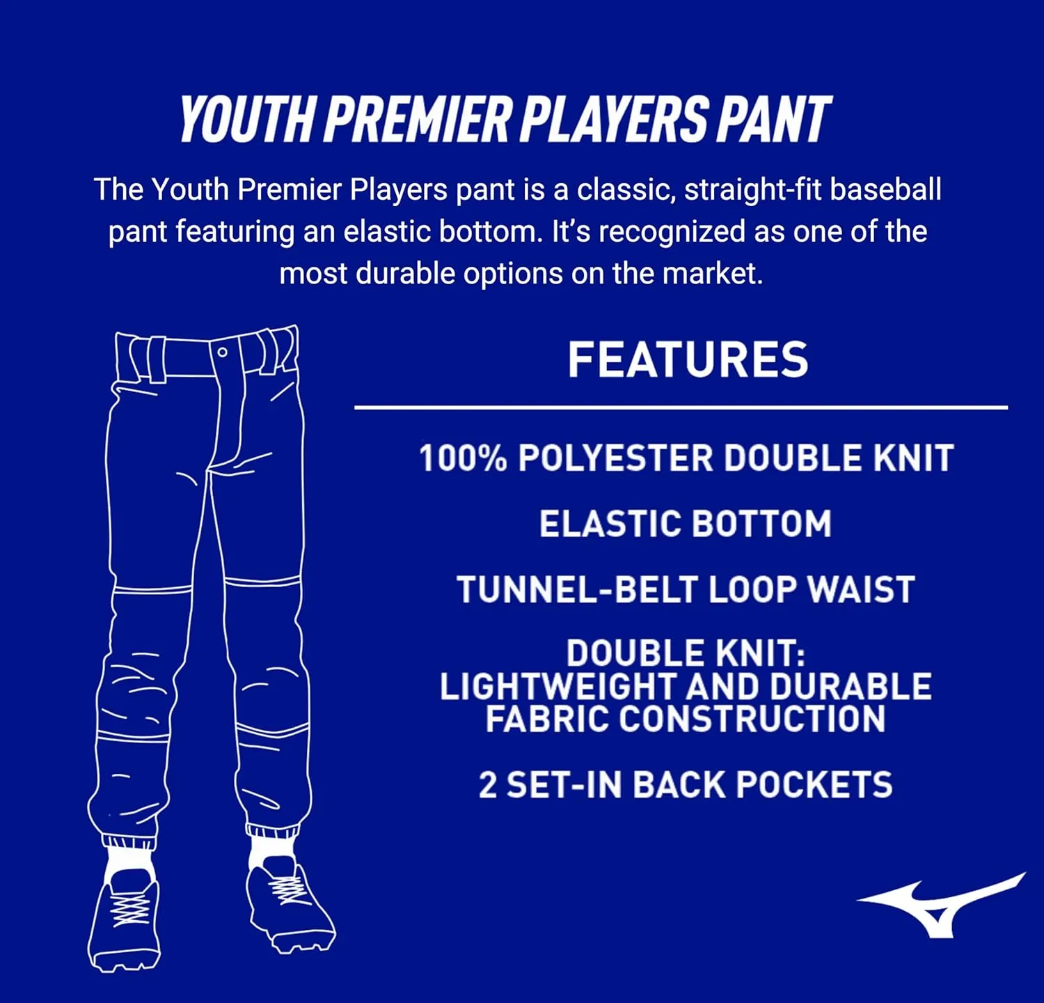 Mizuno Youth Premier Players Baseball Pant