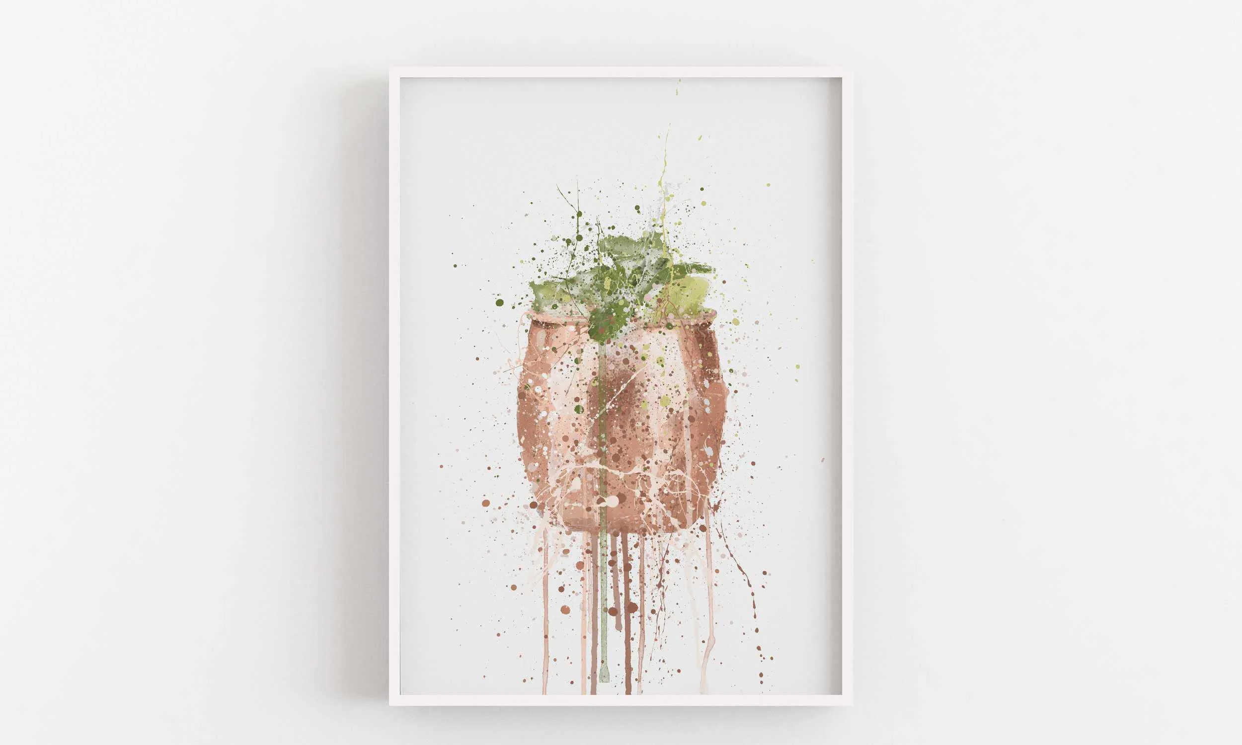 Moscow Mule Cocktail Wall Art Print