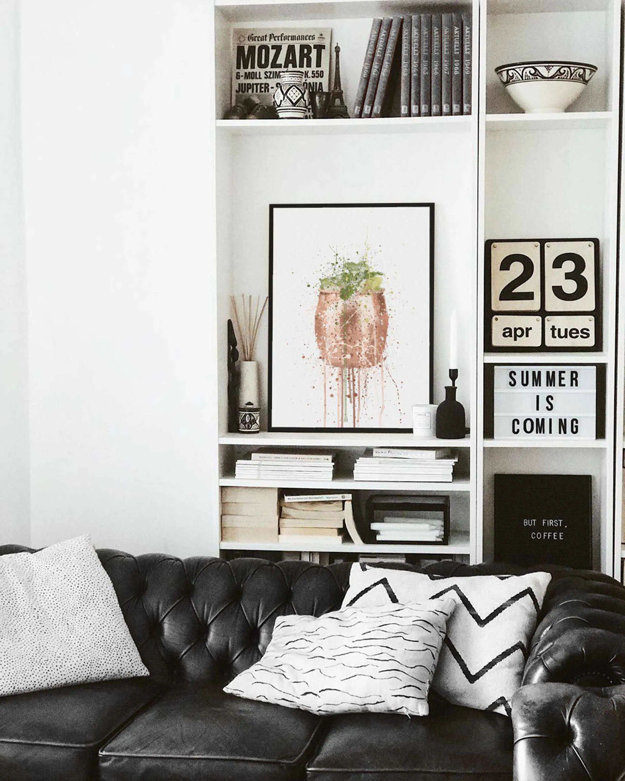Moscow Mule Cocktail Wall Art Print