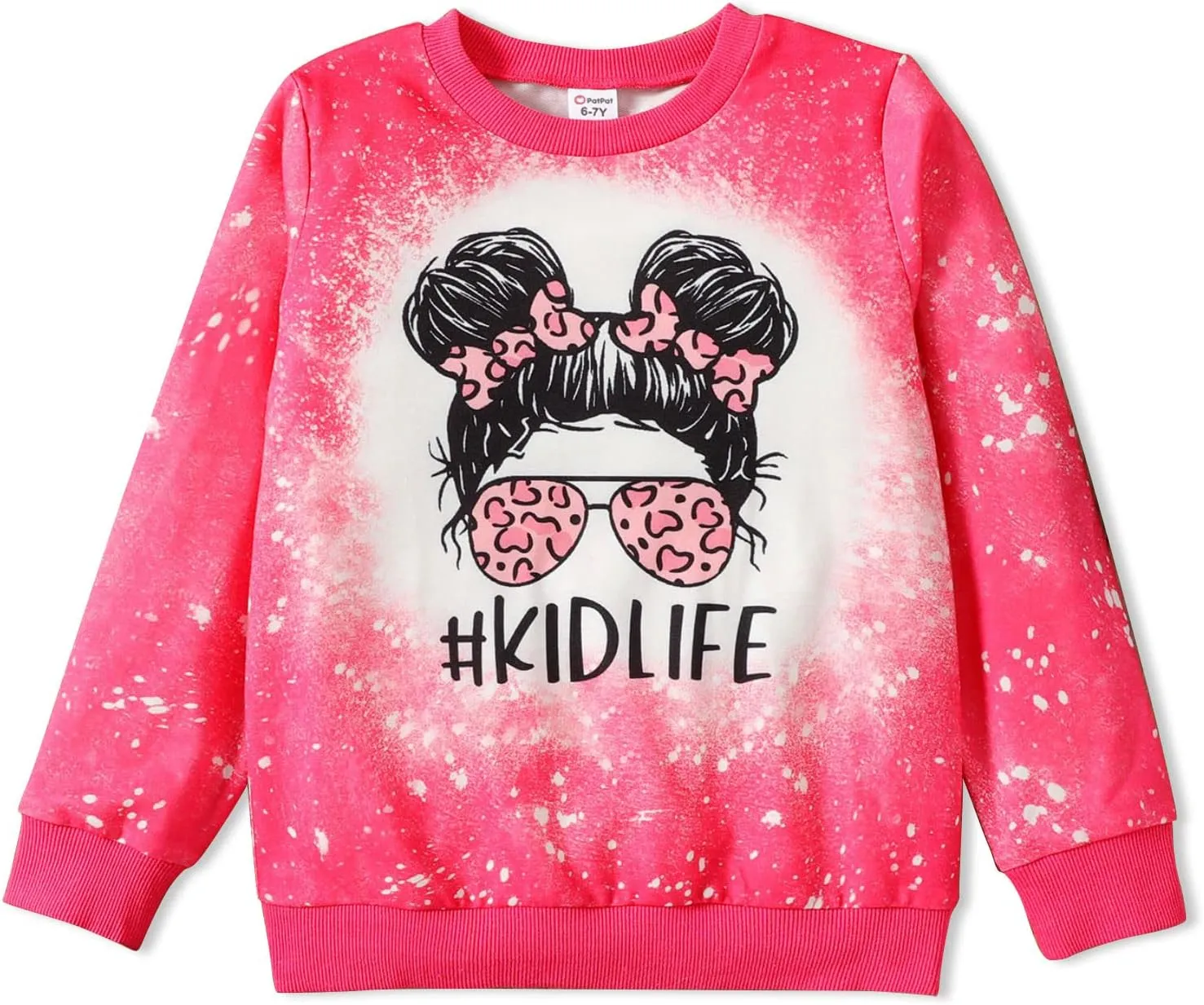 PATPAT Girls Sweatshirt Graphic Pullover Long Sleeve Shirt Cute Fashion Fall Clothes for Girls Size 5-12 Years
