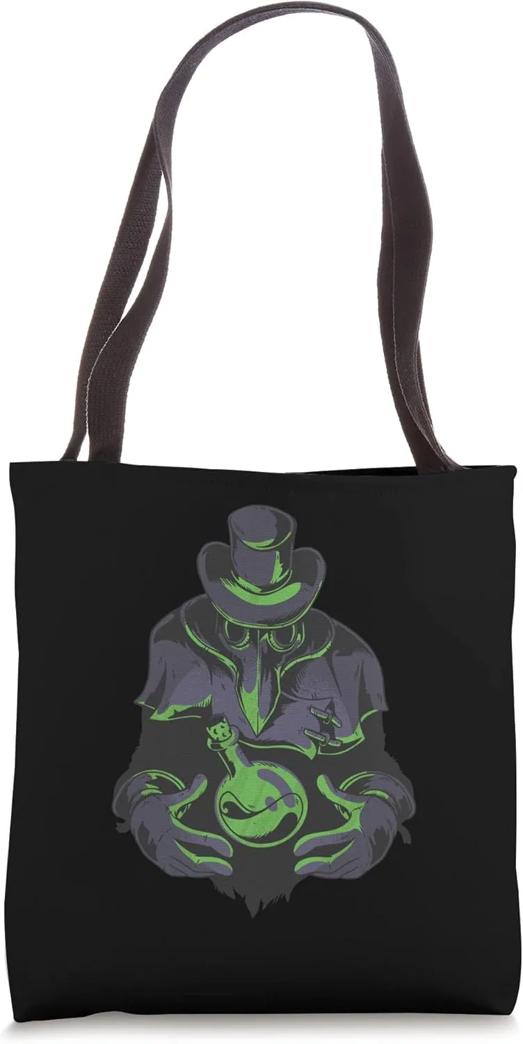 Plague Doctor Horror Tote Bag