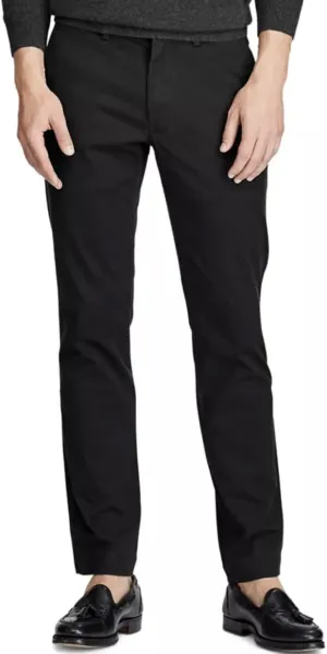 POLO RALPH LAUREN Men's Slim Fit Stretch Chino Pants, Polo Black, 34