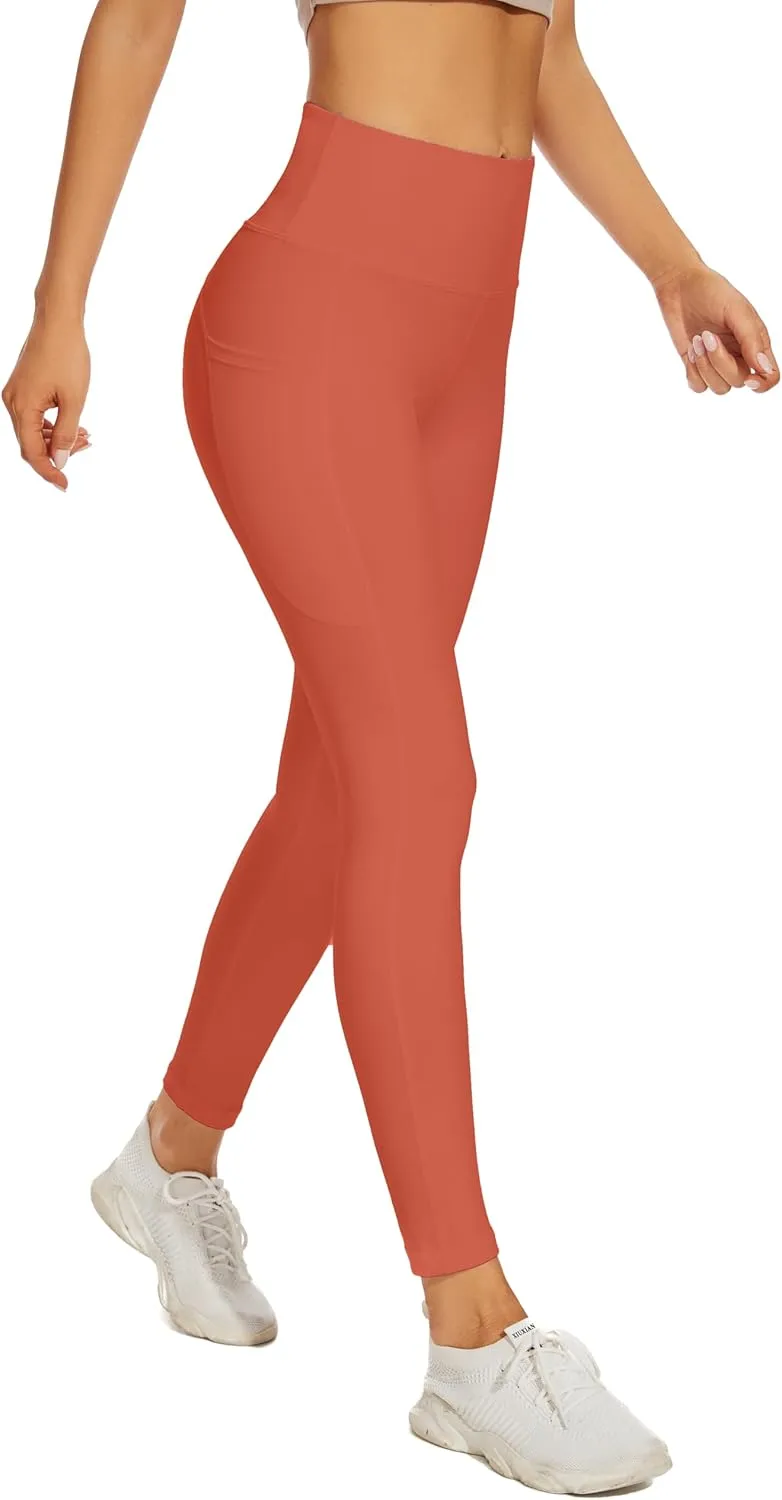 RAYPOSE Womens Workout Capri Leggings for Women with Pockets Plus Size Basic Pants Yoga Gym Casual Summer
