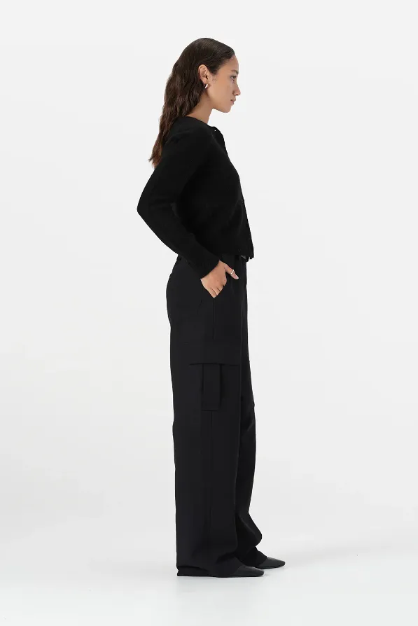 Rue Knit Cardi Black