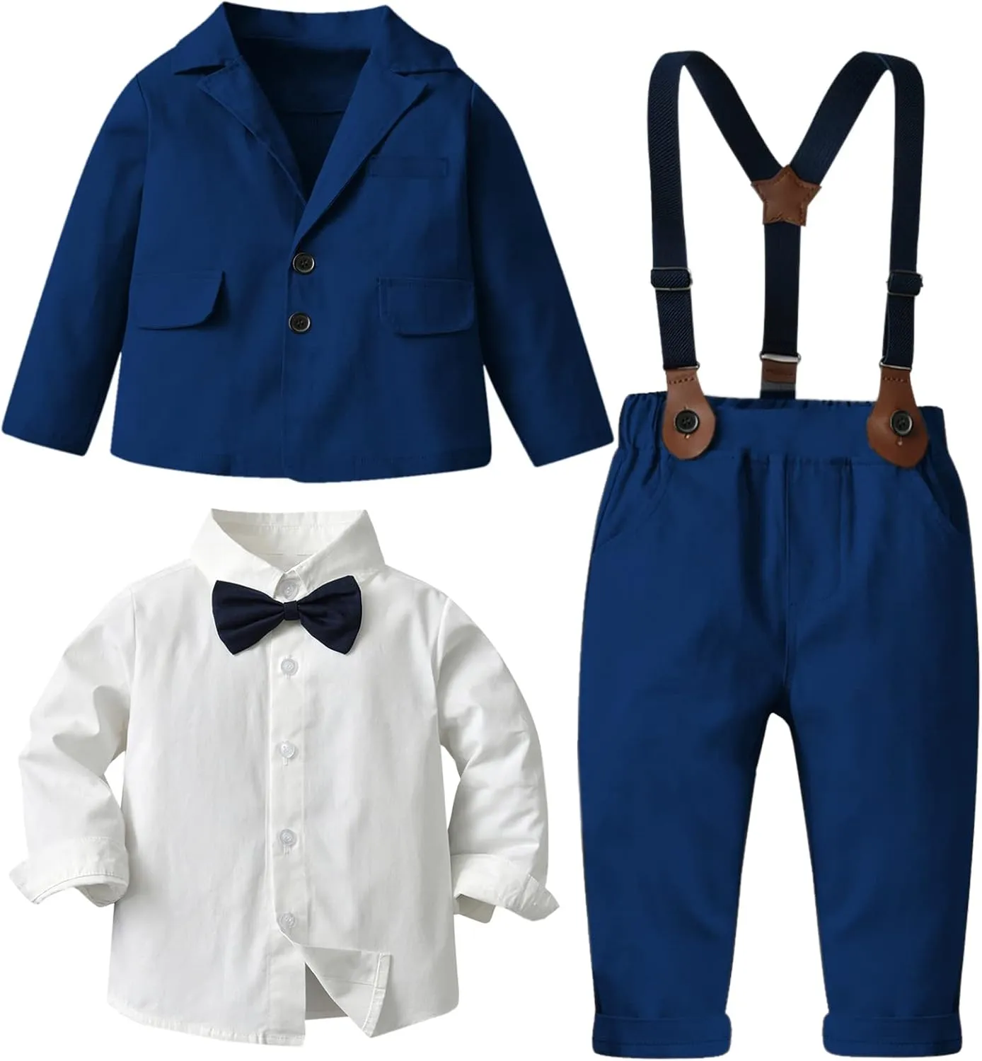 SANGTREE Baby Boys Gentleman Outfits Suits Set, 3 Months - 14 Years