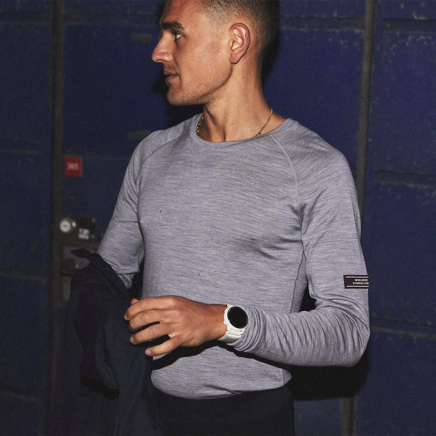 SAYSKY Men's Merino Base 165 Top Grey