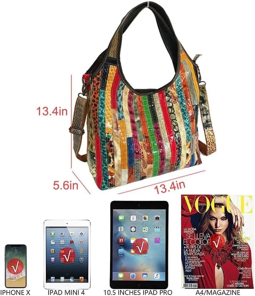 Shoulder for Women Genuine Leather Multicolor Designer Handbags Satchel Crossbody Ladies Handbag Purse Hobo Tote Bags