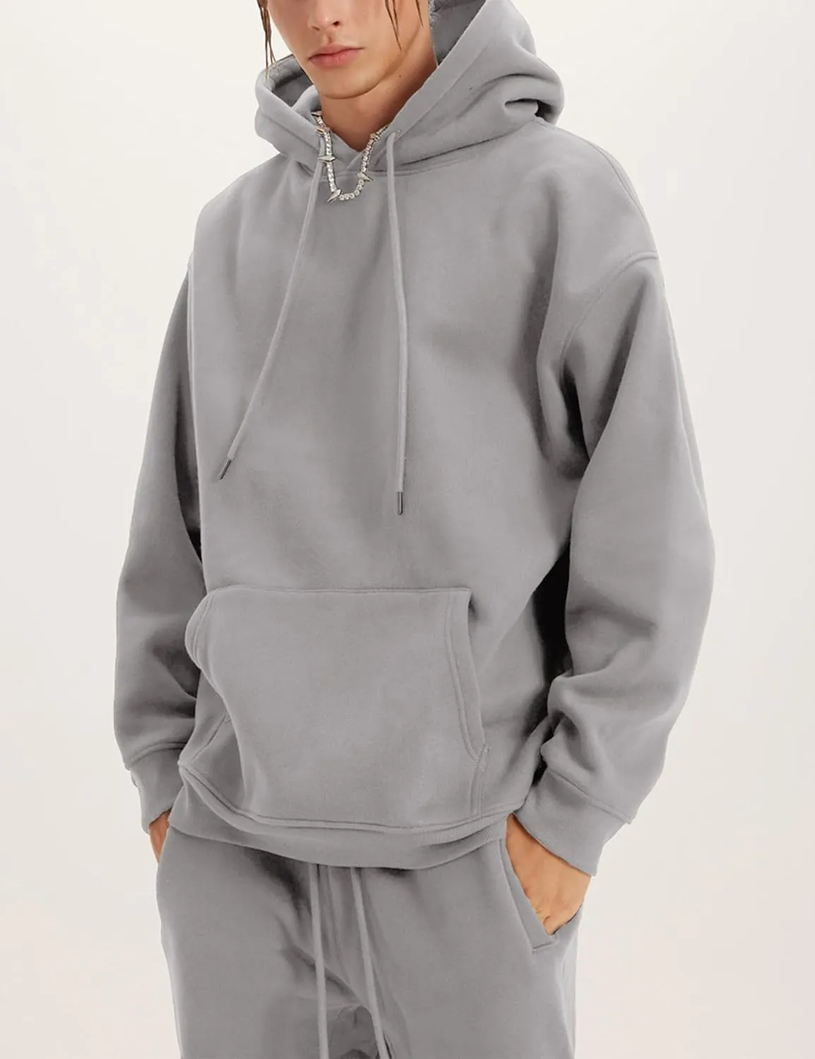 Tanming Mens Tracksuits 2 Piece Sweatsuit Sets Fleece Long Sleeve Hoodies Jogger Pants Athletic Jogging Outfits