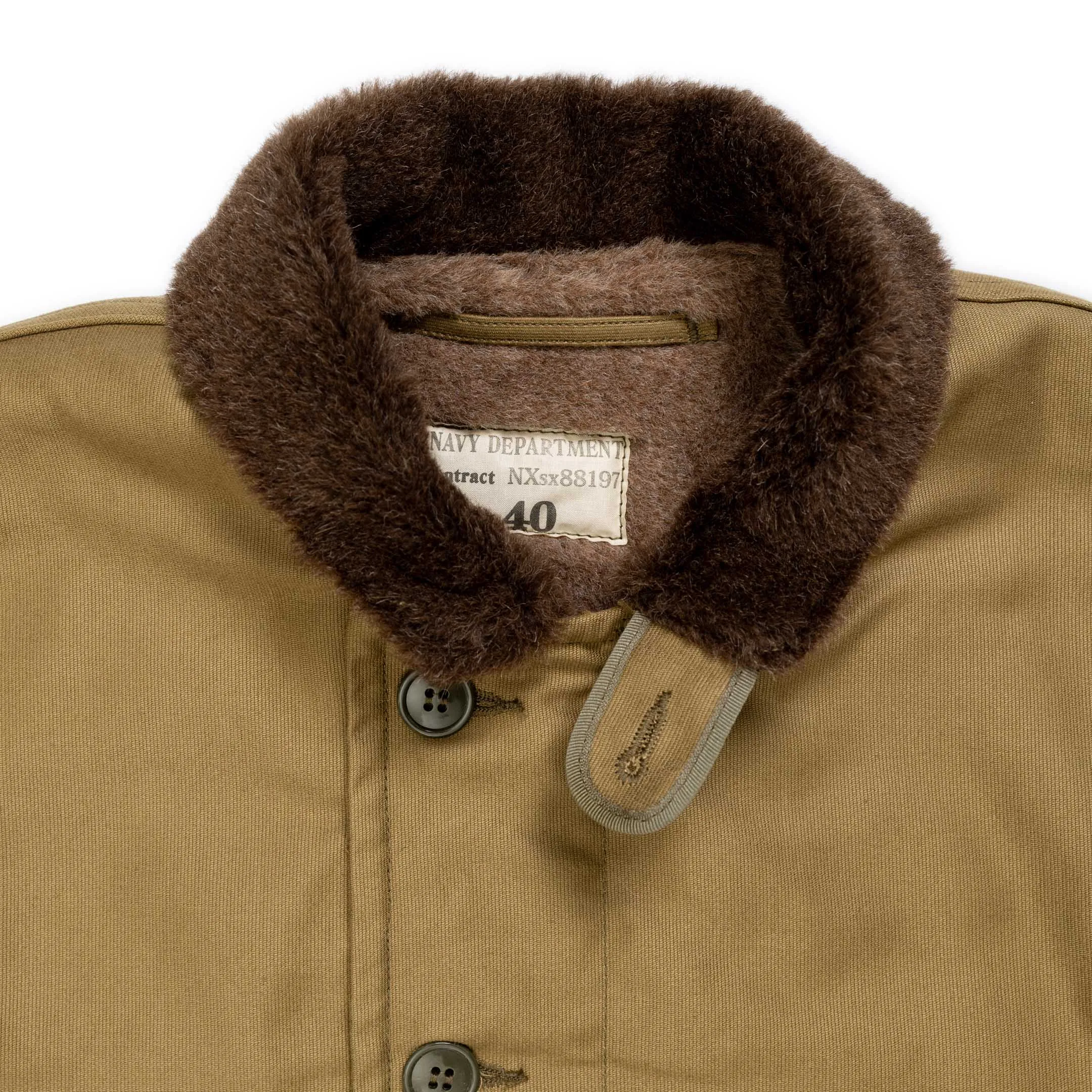The Real McCoy's N-1 Deck Jacket Khaki